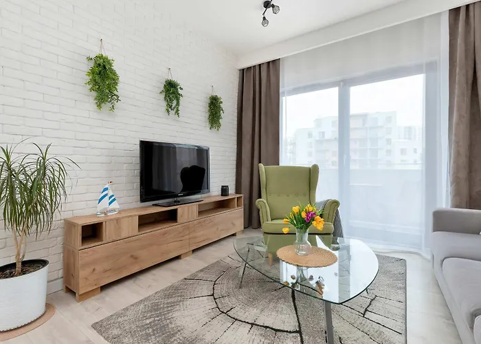 Family For 8 People With Parking, Balcony And 2 Bathrooms By Renters 公寓 格但斯克