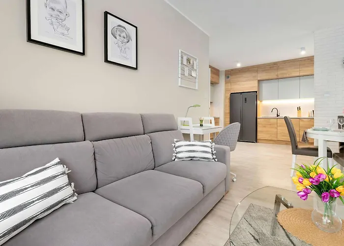 Family For 8 People With Parking, Balcony And 2 Bathrooms By Renters 格但斯克